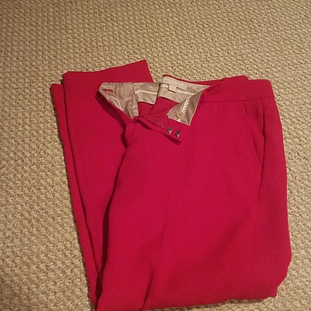 Fun red dress pants